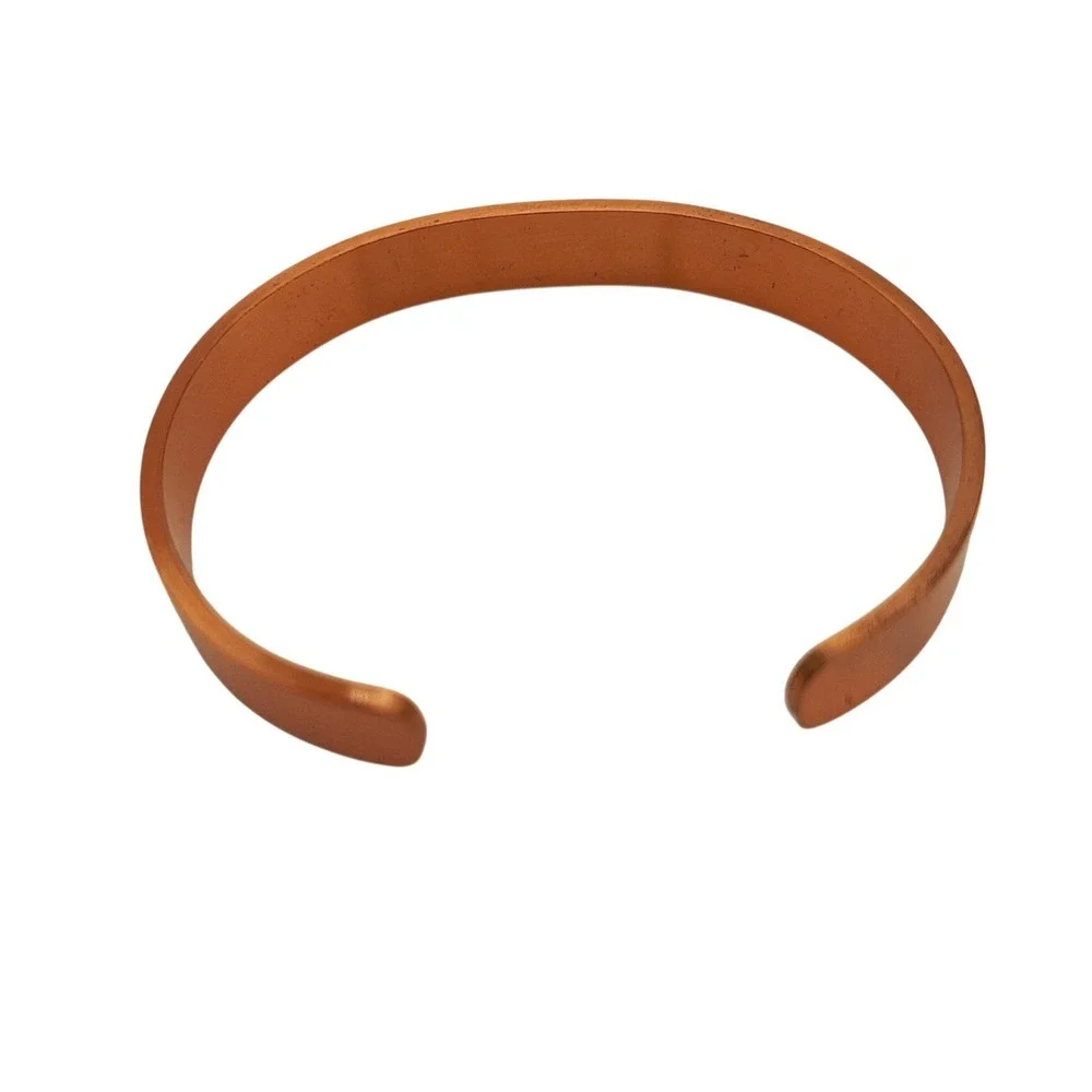 Jesus Copper Cuff Bracelet Magnetic Religious Faith Jewelry Unisex Copper Tone